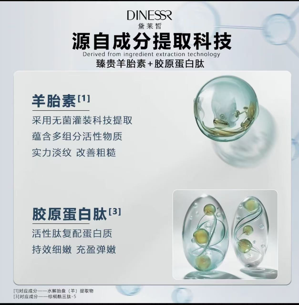 AAAA【高效淡纹】黛莱皙羊胎素抗皱眼精华蜜精华液紧致